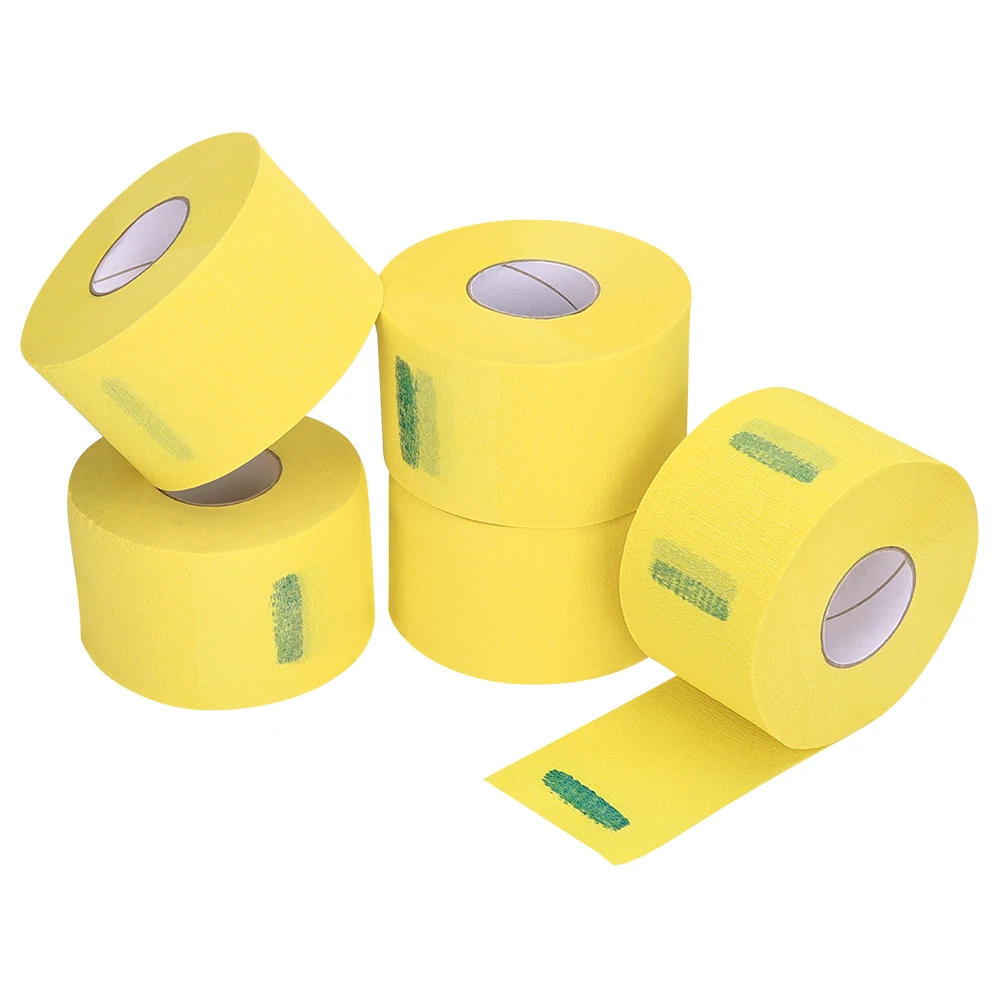 5 Rolls Disposable Haircut Paper, Salon Neck Strips Cape Cover, Barber Hairdressing Accessories Kit for Salon Use Professional