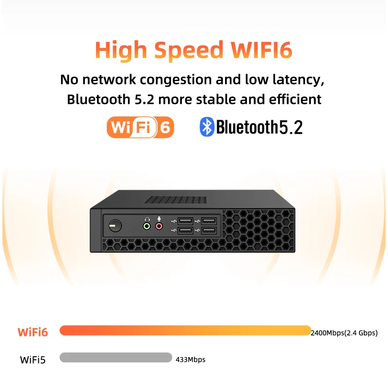 AMD Ryzen 7 5800H 4700U 4K HTPC Computador de mesa Radeon Gráficos 7 Core Win10 Win11 Pro Linux WiFi6 Business Mini PC Desktop