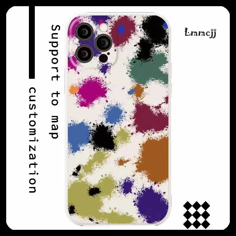 Lmmcjj Colorful Dot Phone Case For Samsung Galaxy A54 A53 5G A52 S23 Ultra A22 A23 S22 Plus A13 A14 S21 FE Silicone Phone Cover