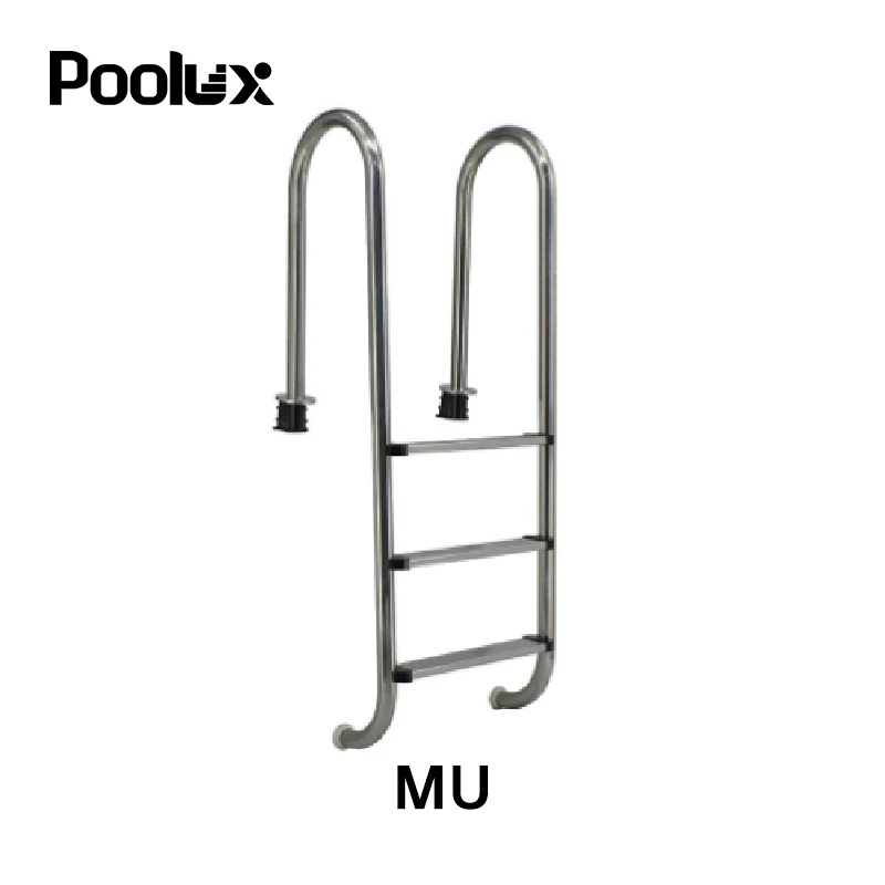 Factory Anti Slip 304 316 Stainless Steel Safety Mult Step with Handrail Anti-Slip Floor Mounted Swimming Pool Accessory Ladder
