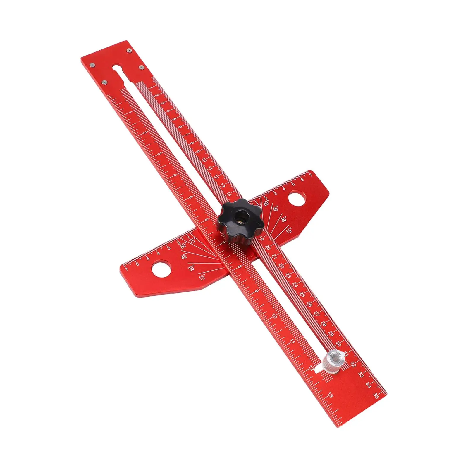 T Ruler Multi Angle Ruler Adjustable Aluminum Alloy Universal Drawing Ruler for Engineers Craft Versatile Professional Durable
