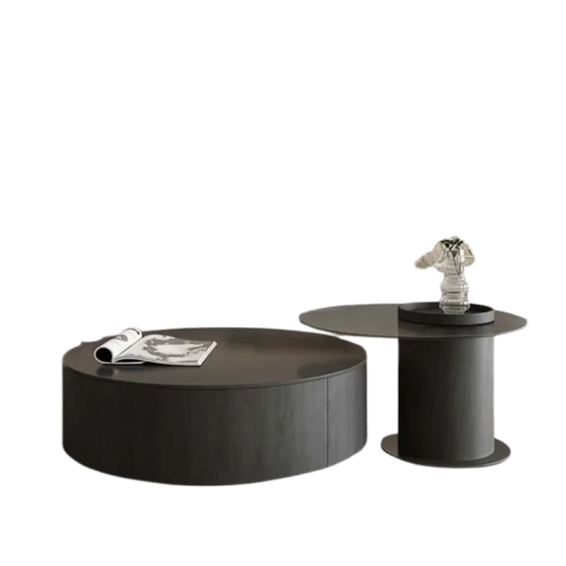 European Aesthetic Coffee Table Luxury Storage Unique Modern Round Coffee Table Nordic Designer Mesa De Centro Sala Furniture
