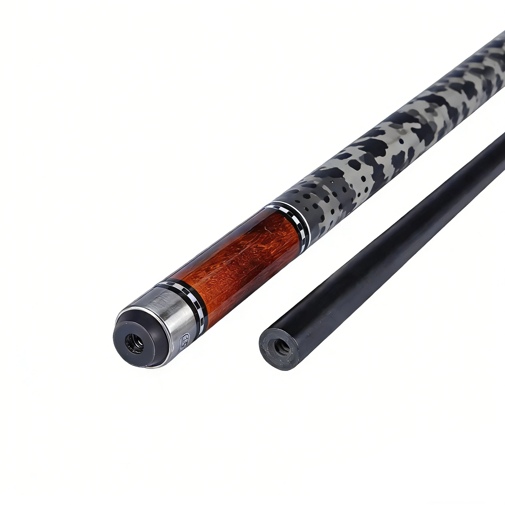 

Customized 2-Piece Carbon Fiber Pool Cue, Center Joint, Lightweight & Durable for 9-Ball