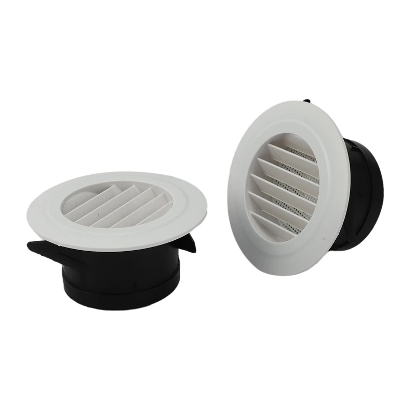 10 Pieces 4 Inch Air Vent Louver, Air Grill Cover With Built-In A Fly Screen For Bathroom Office Home