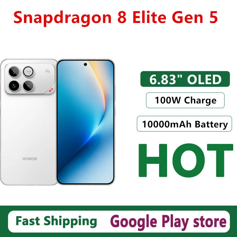 Original Honor Win Mobile Phone Snapdragon 8 Elite Gen 5 OTA 6.83