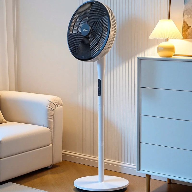 Household Vertical 7‑Blade Smart Floor Fan Energy‑Saving Detachable Timing Quiet Electric Fan For Bedroom Dorm Indoor Use