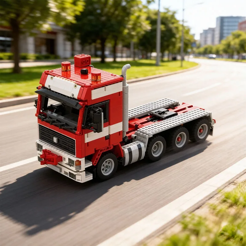 Building Blocks Semi-Trailer Truck 8x4 Connector Model 1189 Pieces MOC-88244 Puzzle Educational Birthday Christmas Gift