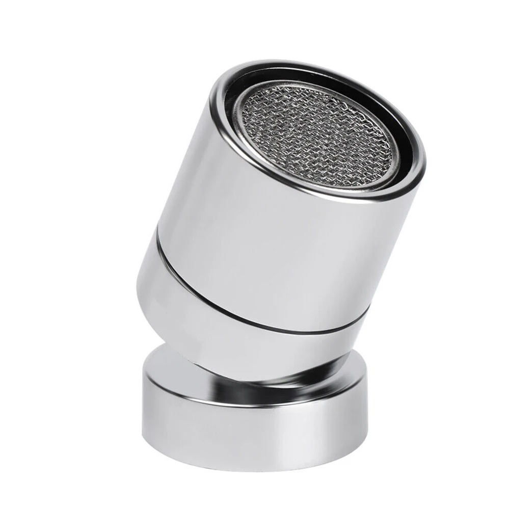 Chrome Aerator With For 360 Degree Rotating Sprayer Nozzle Compatible With Common Kitchen And Bathroom Faucet Threads