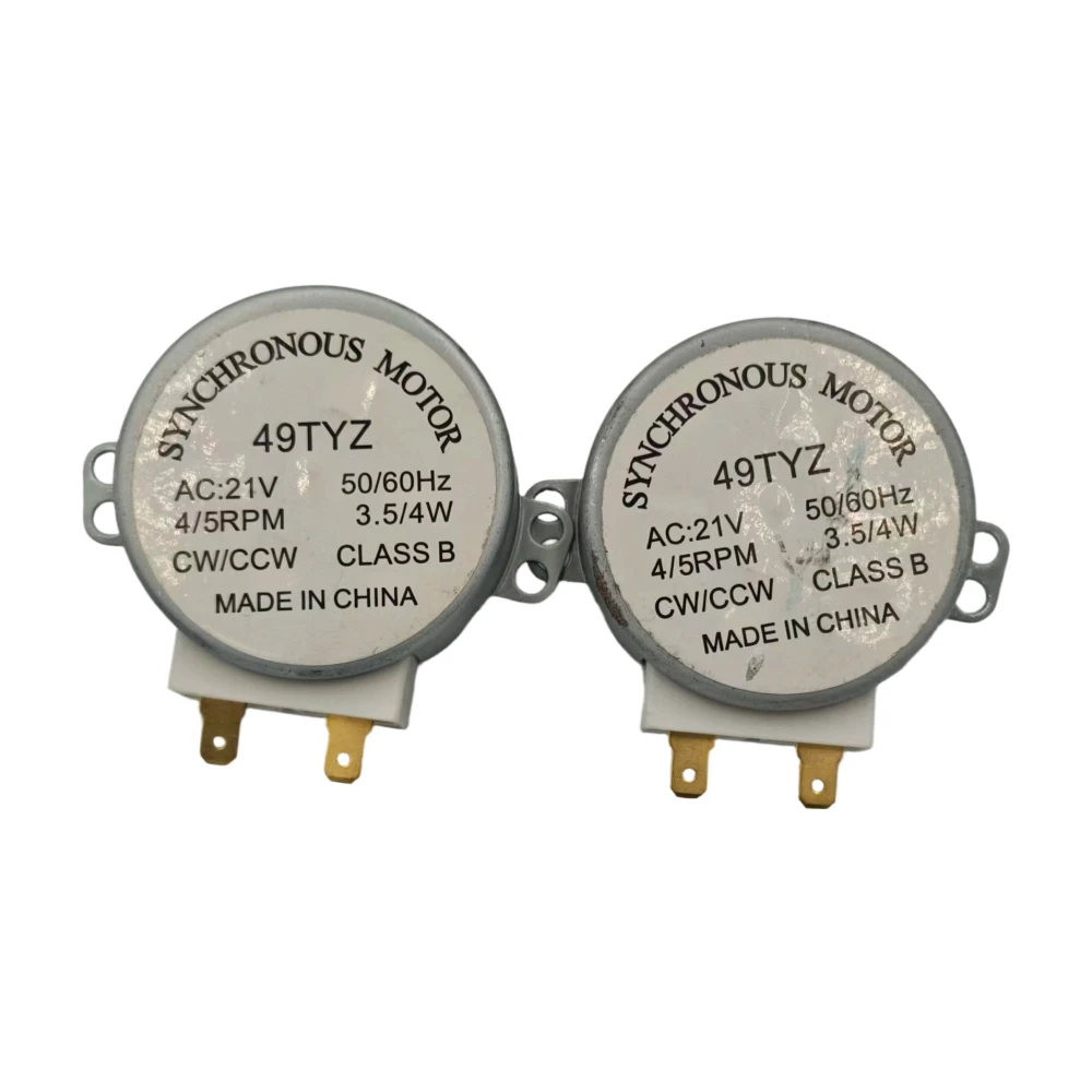 1pcs 49TYZ 3.5/4W 4/5RPM AC 21V 50/60Hz Synchronous Motor for Microwave Oven