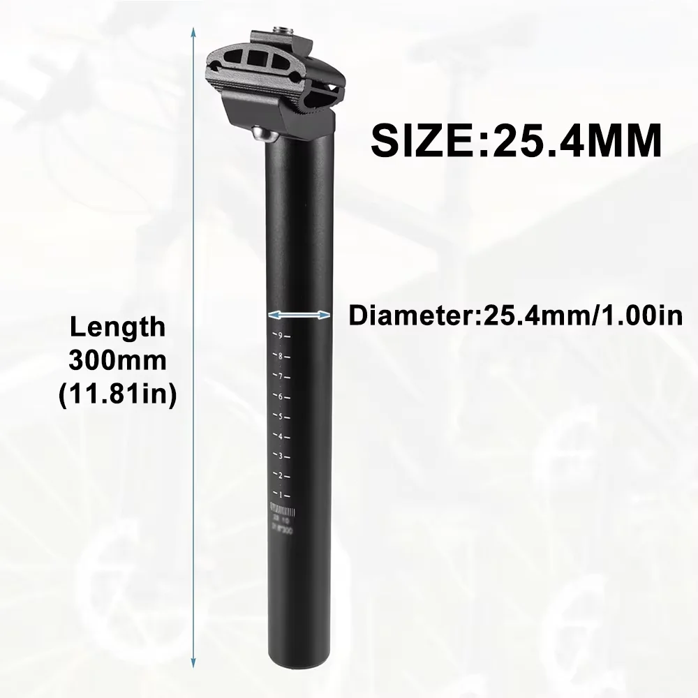 Fahrradsattelstütze 25,4/27,2/28,6/30,4/30,8/31,6mm Aluminiumlegierung Fahrrad-Sattelstütze Mountainbike-Sattelstange Rennrad-Sattelrohr