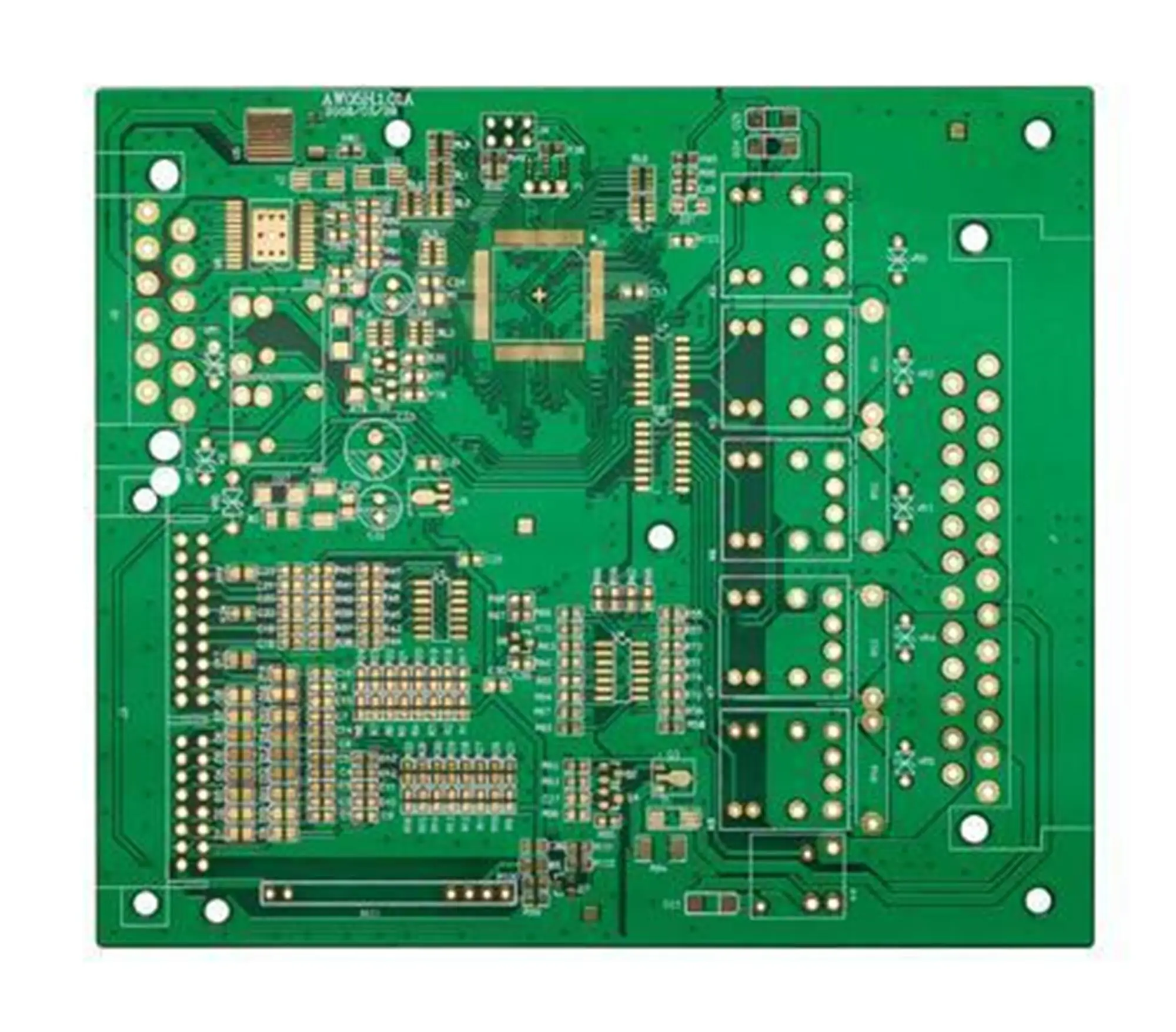 

Double-sided PCBs,2.OZ copper, HAL-LF, FR4,0.6-3.2mm board thickness,industrial control circuit Min hold solder diameter 0.1mm