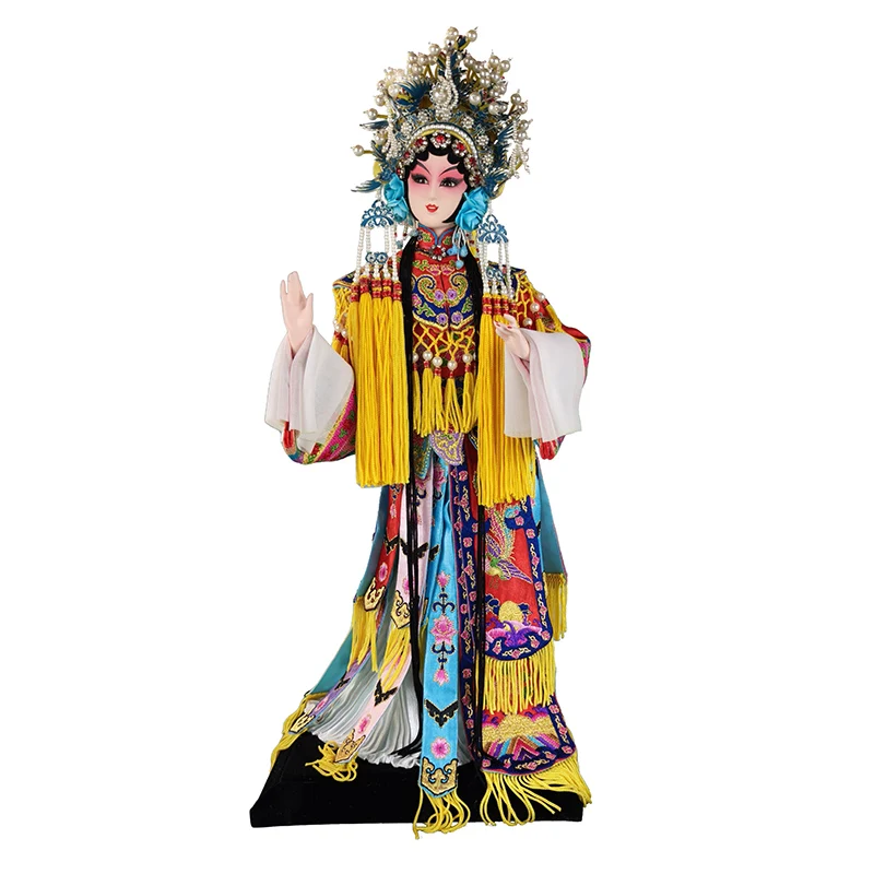 

Chinese Peking Opera face mask doll embroidery