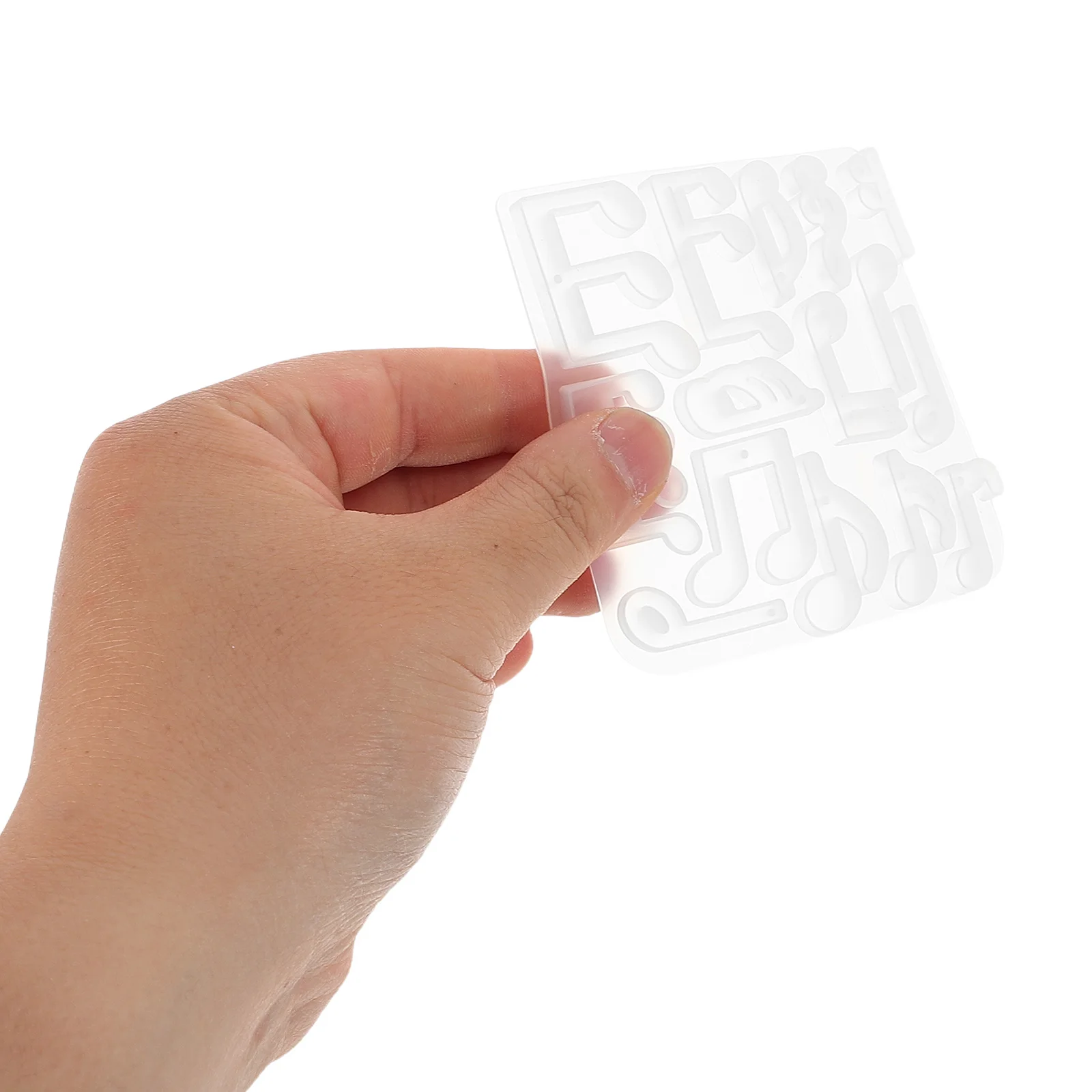 

2 PCS Note Resin Mold Epoxy Jewelry Molds Fondant White Silica Gel Embellishment Silicone