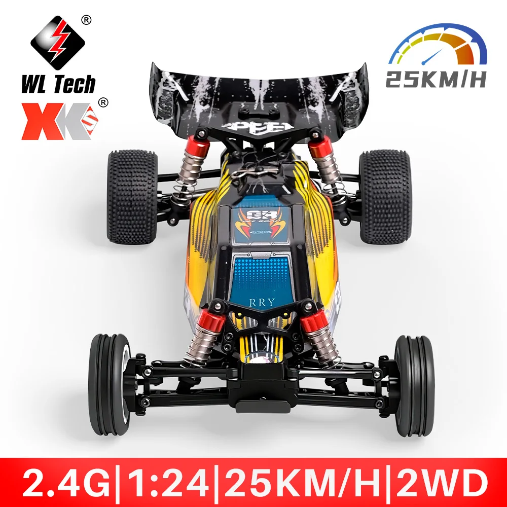 

WLToys 1/24 RC Racing Car 244016 2WD 15-20-25KM/h 50M Distance 2.4Ghz Electric Remote Control Model Car For Various Terrains