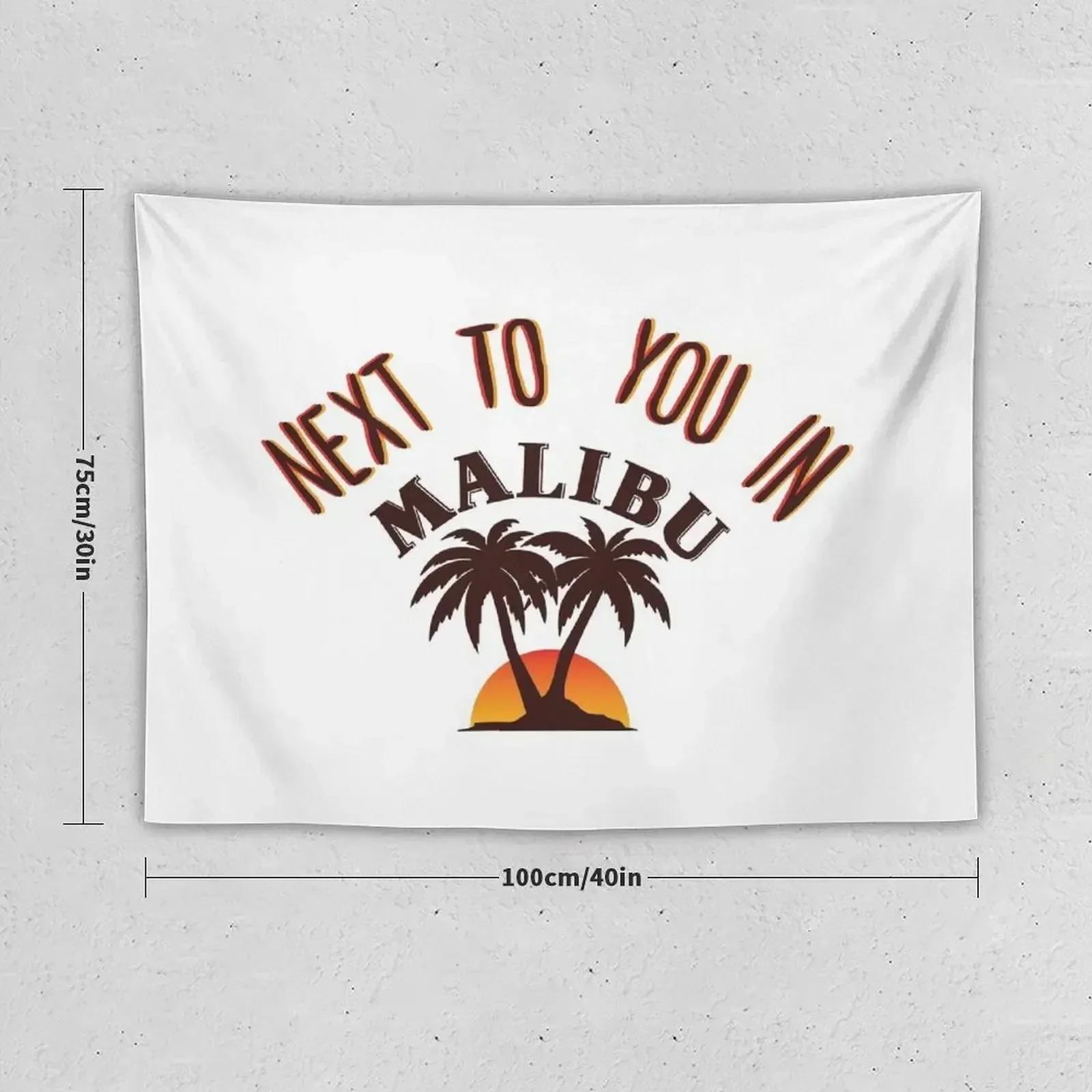 Next To You In Malibu Tapestry Room Aesthetic Room Decor Korean Style Aesthetic Room Decor Tapestry