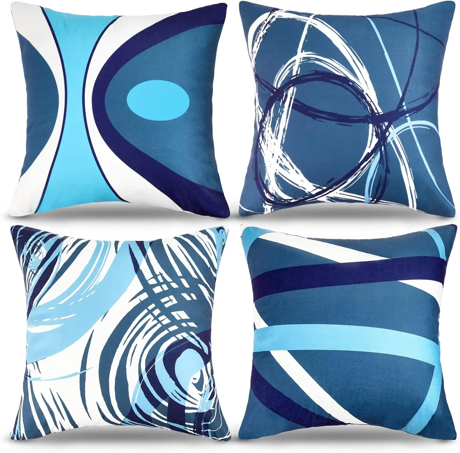Linen Throw Pillow Cover Set 6