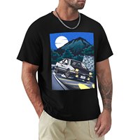 Initial D Takumi Fujiwara Hachiroku Downhill Attack! AE86 Trueno T-Shirt oversized graphic tee sweat shirts, men