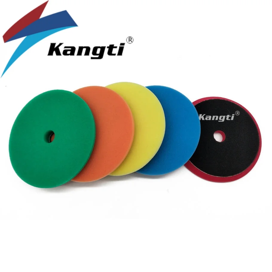 

Kangti 5"(125mm) Car Waxing Buffing Sponge Pad 5 Inch Auto Care Repair Smooth Germany Foam Polishing Disc DA Polisher Use