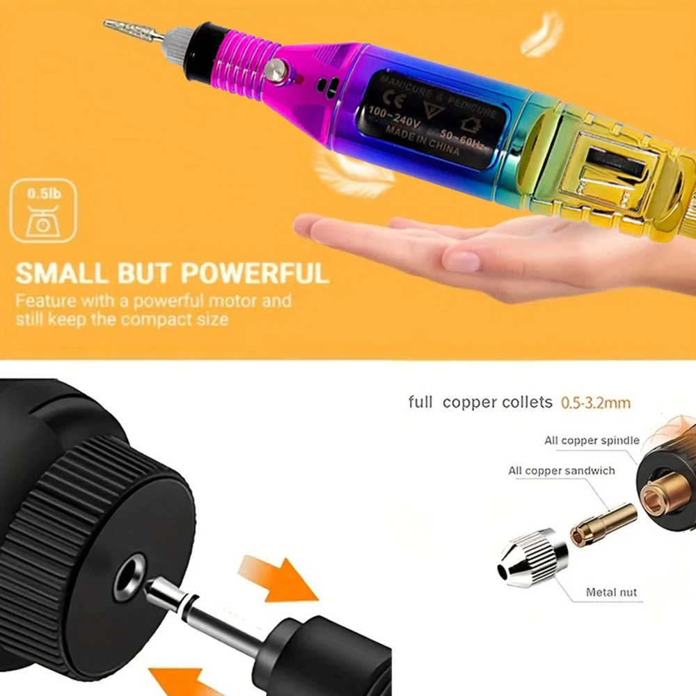 JANGKLIFE 9V Mini Trapano Elettrico Penna da Intaglio Trapano a Velocità Variabile Kit di Utensili Rotanti Penna per Incisore per Rettifica Lucidatura