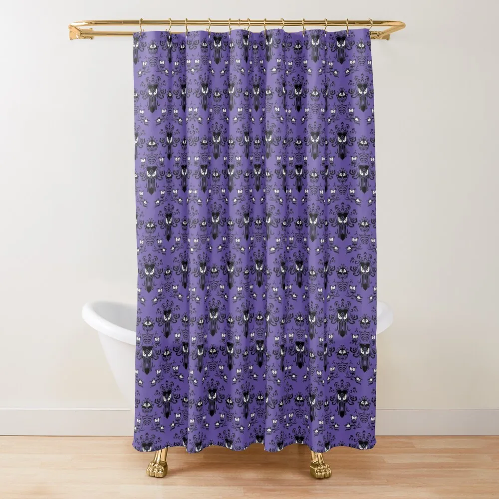 Haunted Mansion Wallpaper Pattern Shower Curtain Bathroom Box Elegant Bathroom For Bathroom Shower Curtain