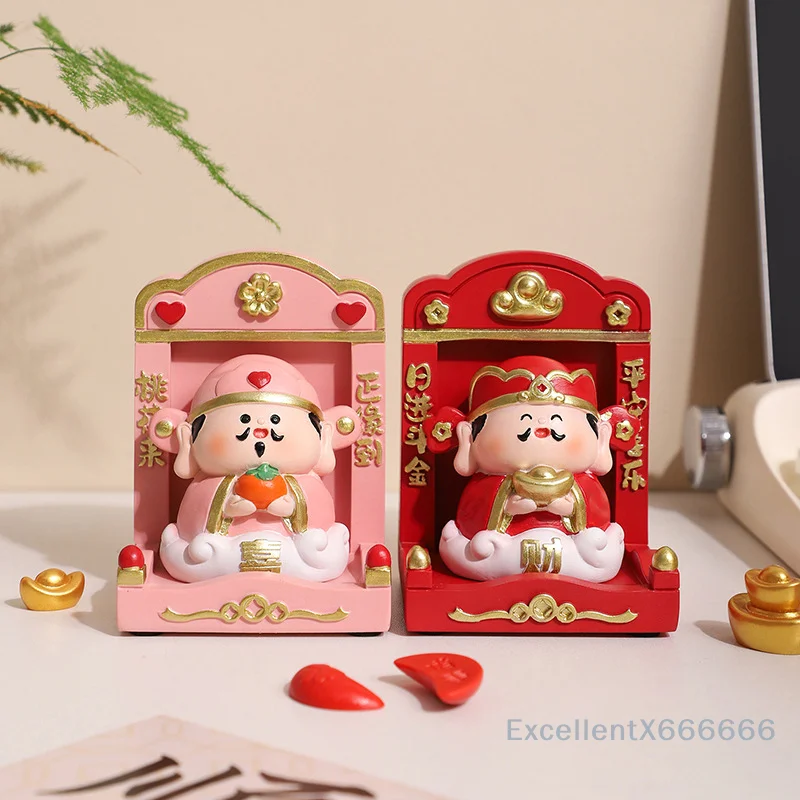 Mini Buddhist Niche Small Buddha Altar Tabletop Decoration Display Stand Mini Shrine For Bookshelf Office Table Home Living Room