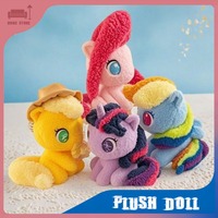 Soft Cartoon Plush Sitting Doll Pony Baby Li Series Q Version Stuffed Toy Gift for Girl Home Decor and Birthday Celebration Gift