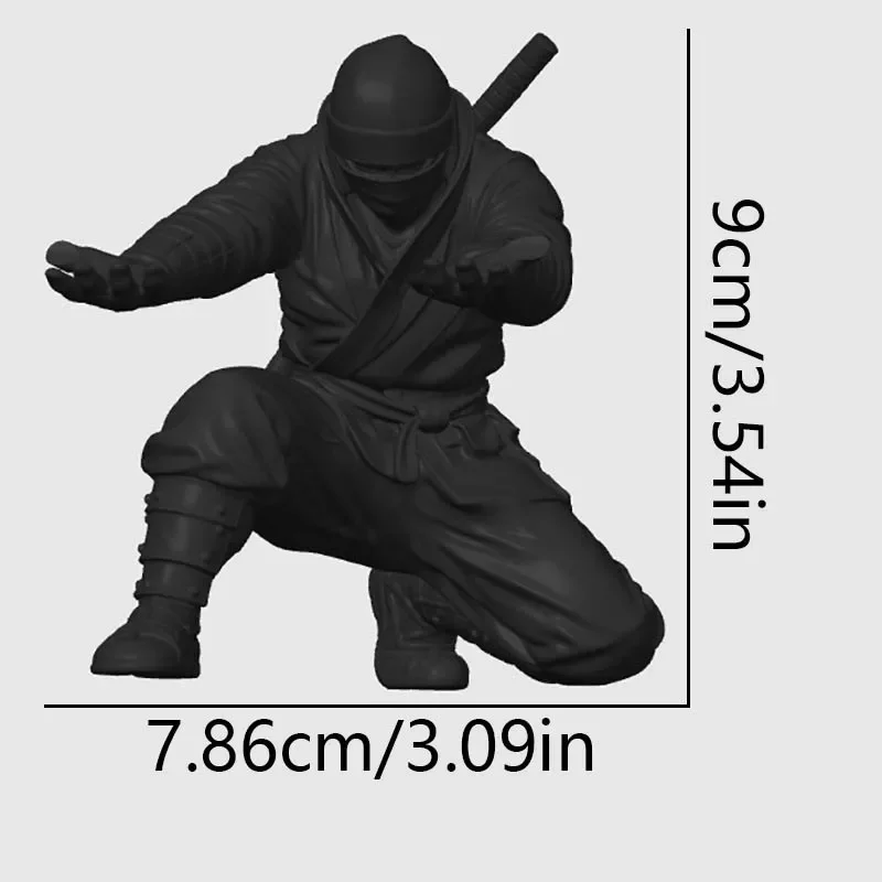 

Desktop Art 3D Printed Ninja Pen Holder Unique Figurine Stationery Organizer Pencil Figurines Desk Decor Craft For Pen Storage