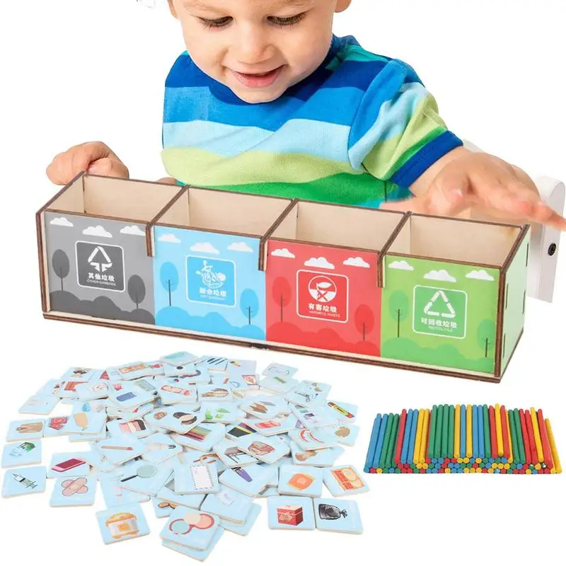 

Waste Sorting Learning Toys Trash Sorting Toy For Early Education Multifunctional Interactive Kids Play Set Interactive Kids