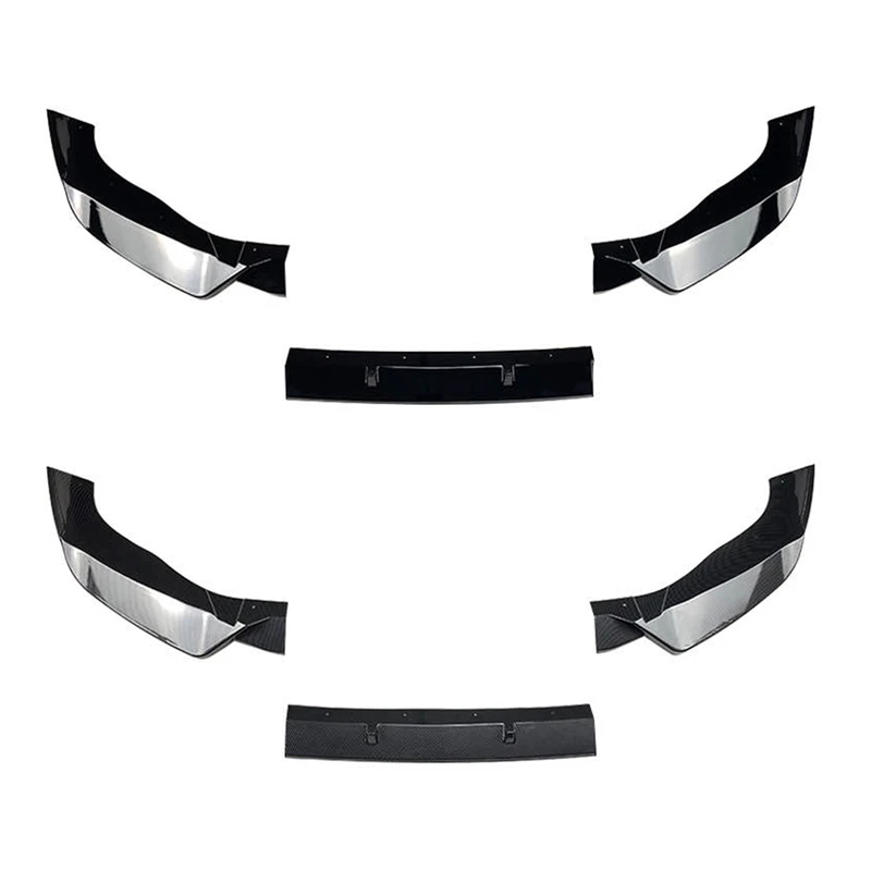 

For -BMW X3 G01 X4 G02 M Pack 2022+ Front Bumper Spoiler Lip Splitter Lower Body Kit Split Blade Plate Trim