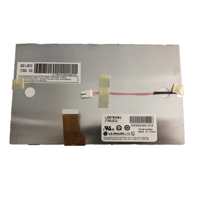 480x234 FPC LG 30 pin 7 inch TFT LCD Panel LB070W02-TMD1