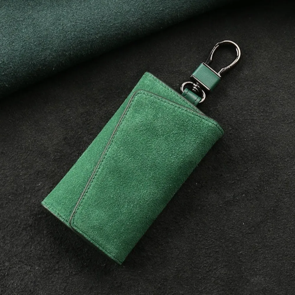 2 in 1 Key Holder Bag Waterproof Leisure PU Key Wallets Mini Storage Bag Solid Color Pull Out Keychain Pouch Women