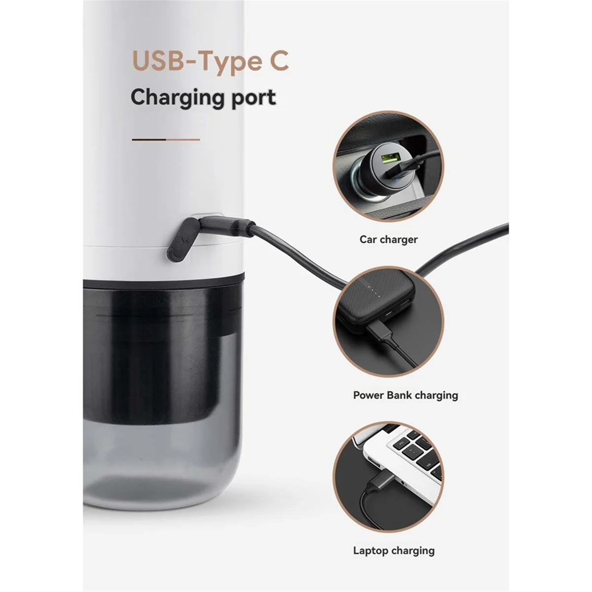 Tragbare Espressomaschine, kabellose Kaffeemaschine, 2-in-1, kleine Reise-Espressomaschine für Camping, Büro, Wandern, Wohnmobil