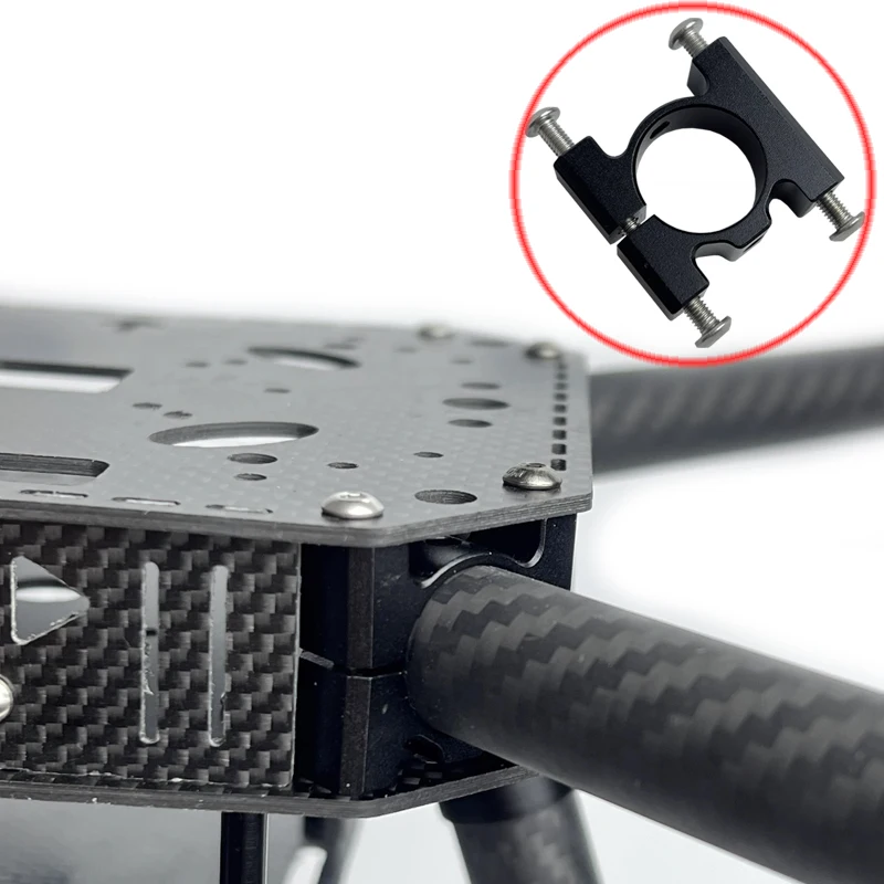 

Diameter 16mm Thickened Pipe Clamp Aluminum Alloy Tubing Clip for RC Agricultural UAV Pant Protection Drone Multi-axis Frame