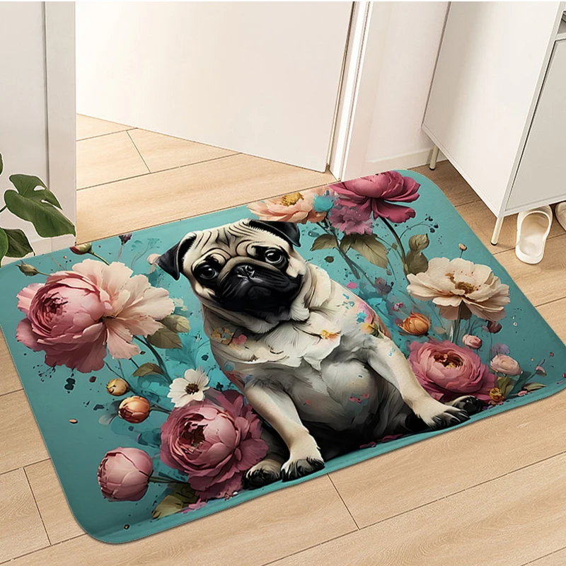 

Pet Dog Artistic Rug for Bedroom House Interior Entrance Mat Carpets for Living Room Modern Home Decoration Sleeping Room Rugs