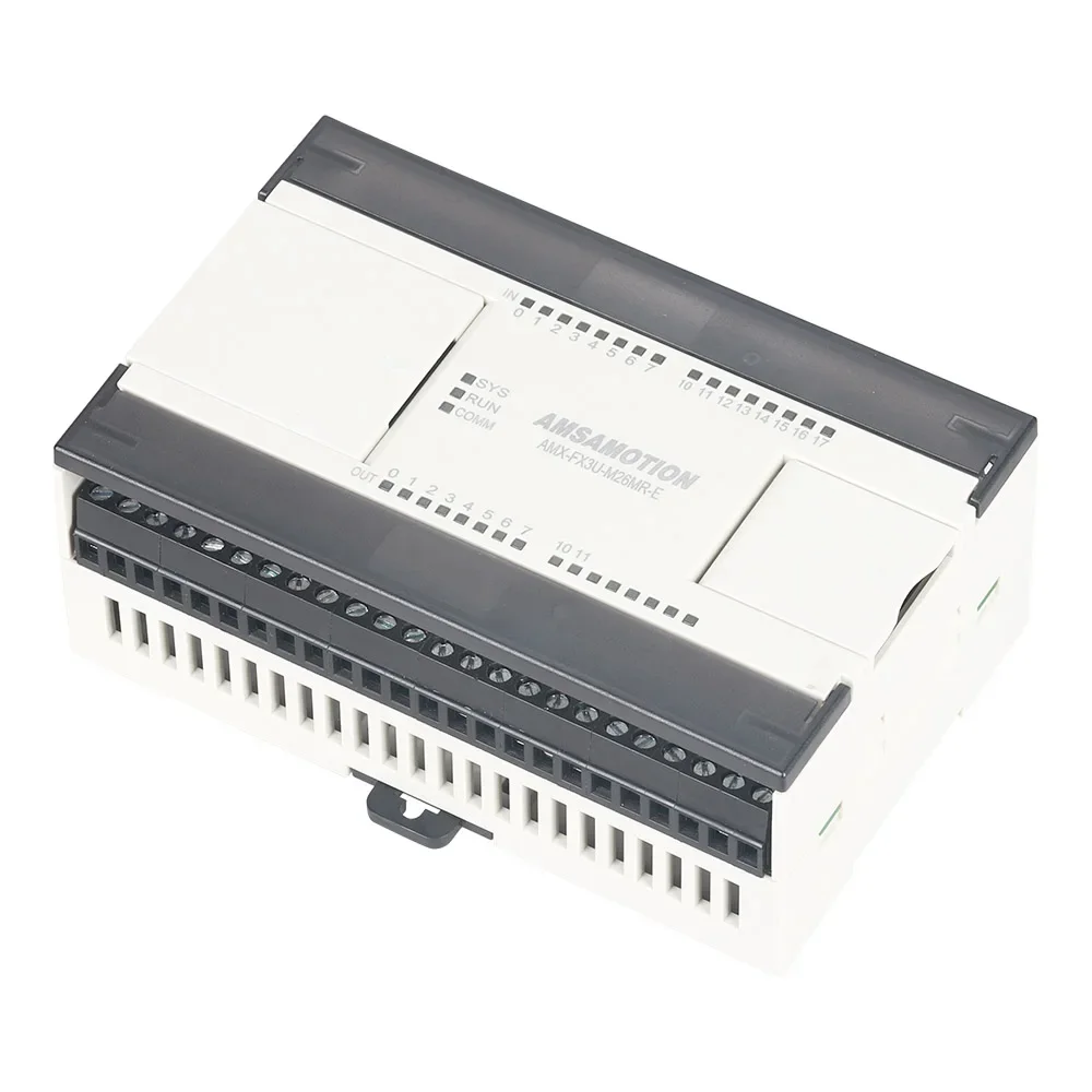 Imagem -03 - Controlador Ethernet para Mitsubishi Melsec Amx-fx3u26mr Compatível com Modbus Cabo Rtu Clp Fx3u Plc 4ai 2ao 16i 10o Atualização