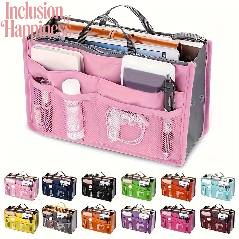 

Корейская версия: Утолщенная многофункциональная сумка для хранения, вместительная косметичка, изысканная сумка для макияжа, несколько цветов