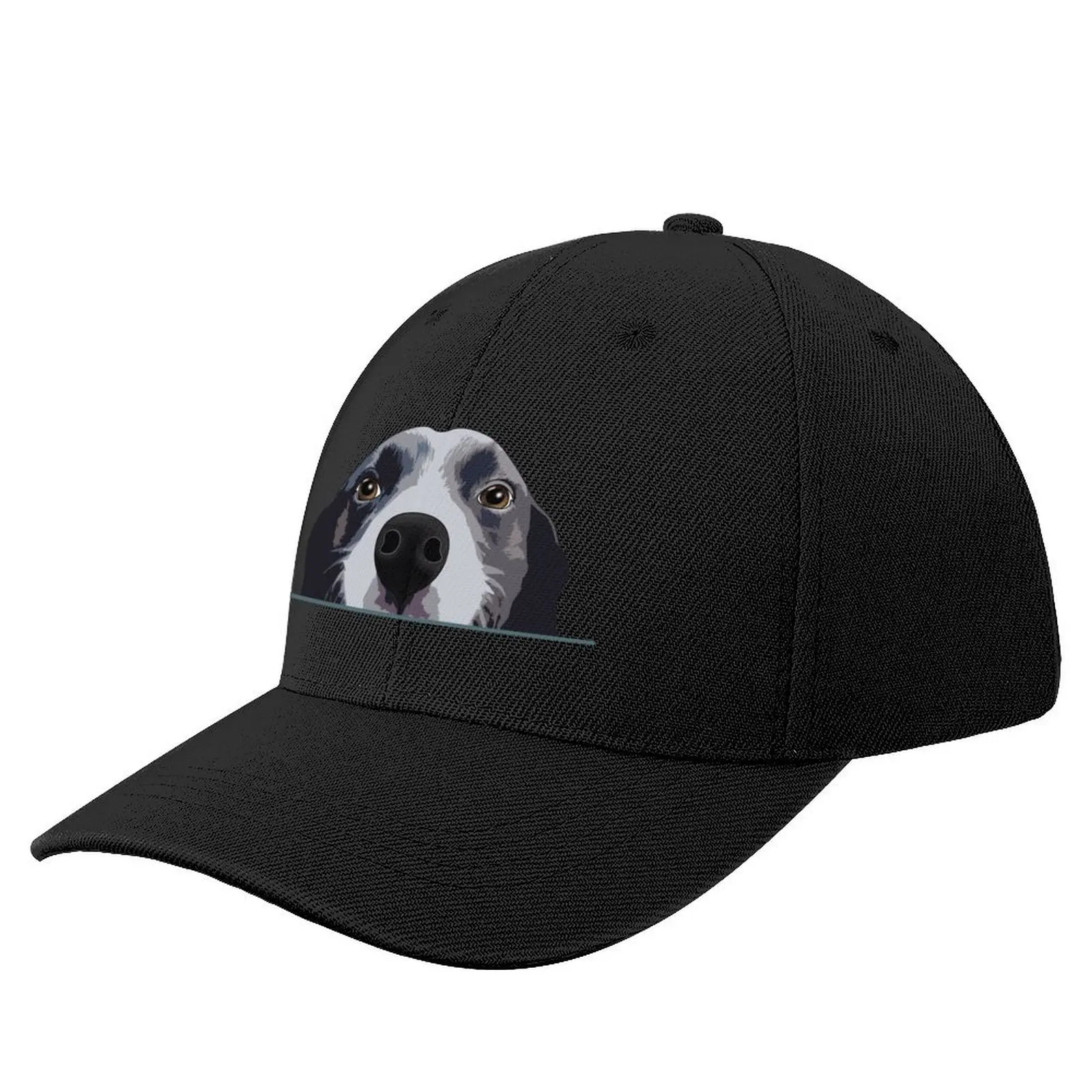 

Border Collie Peeking, Border Shirt, Gift, Lover Baseball Cap Sunhat Dropshipping fishing caps man Boy Women's