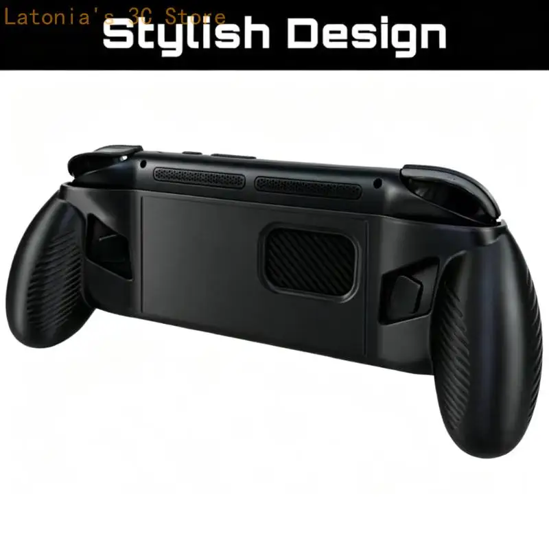 Handheld-Spielgriff für Retroid Pocket 6, 3D-gedruckte Griffschale mit freiliegenden vorderen Bedienelementen und unterer – Detail 3