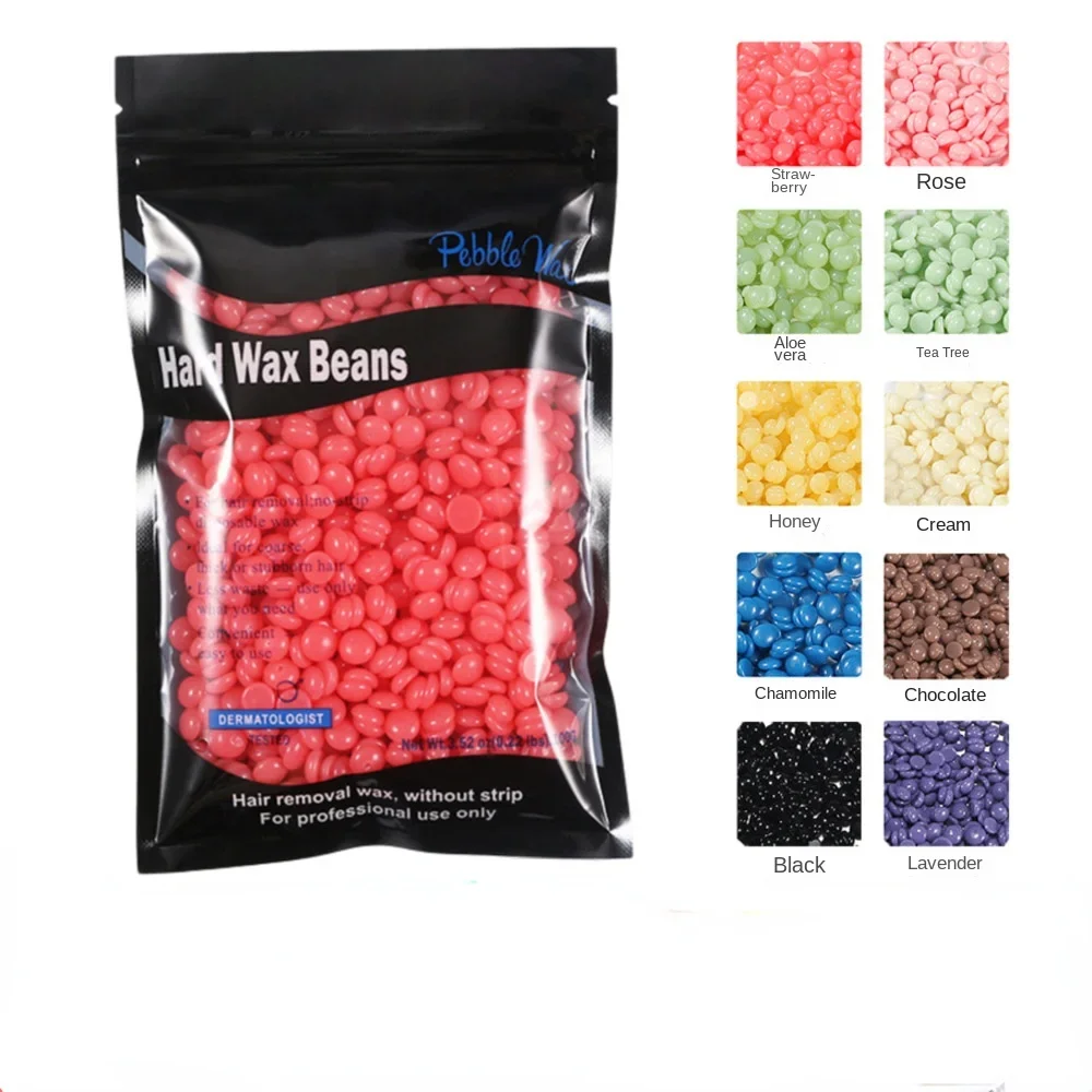 

100g Wax Beans Painless Depilatory Hot Film Hard Wax Depilatory Hard Hair Removal Bean Waxing Bikini Face Legs Body Hair Removal