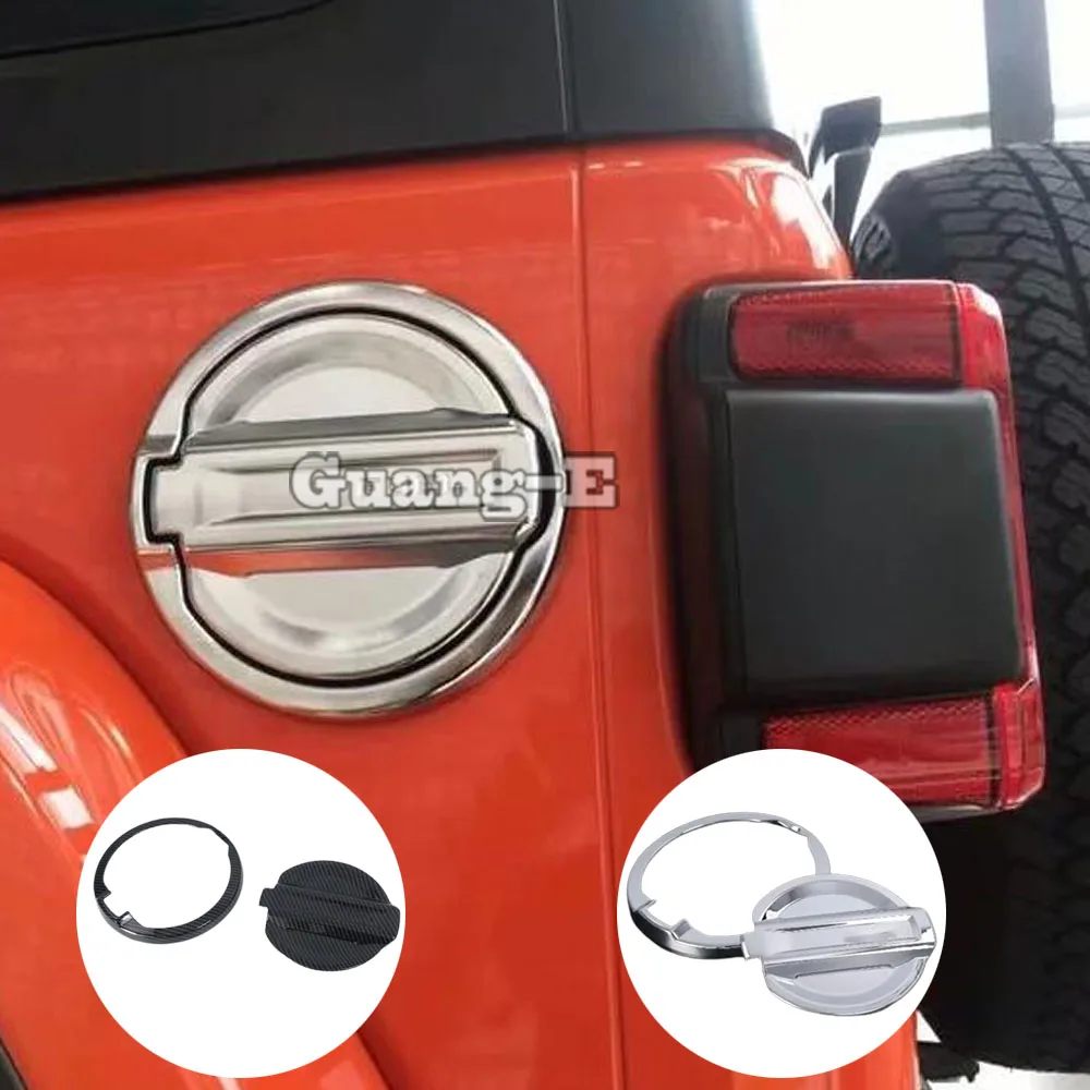 

Car Sticker Cover Gas/Fuel/Oil Tank Cover Cap Styling Stick Part Trim Parts Frame For Jeep Wrangler JL 2018 2019 2020 2021 2022