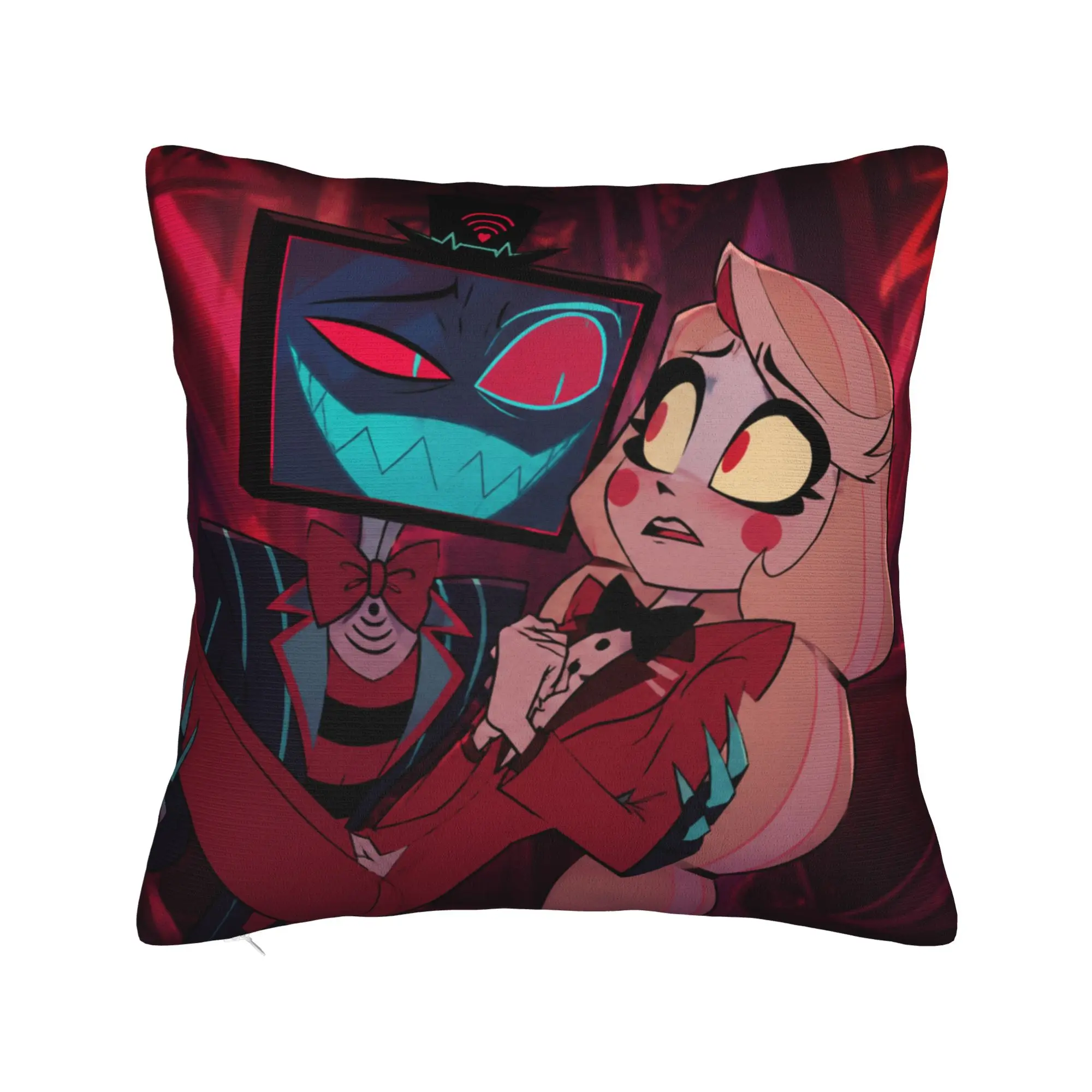 Hazbins Hoteling Vox Solo Metal Pillow Case  Comfy Pillow Cover For Sofa Couch Bed Living Room Vintage Pillowcases