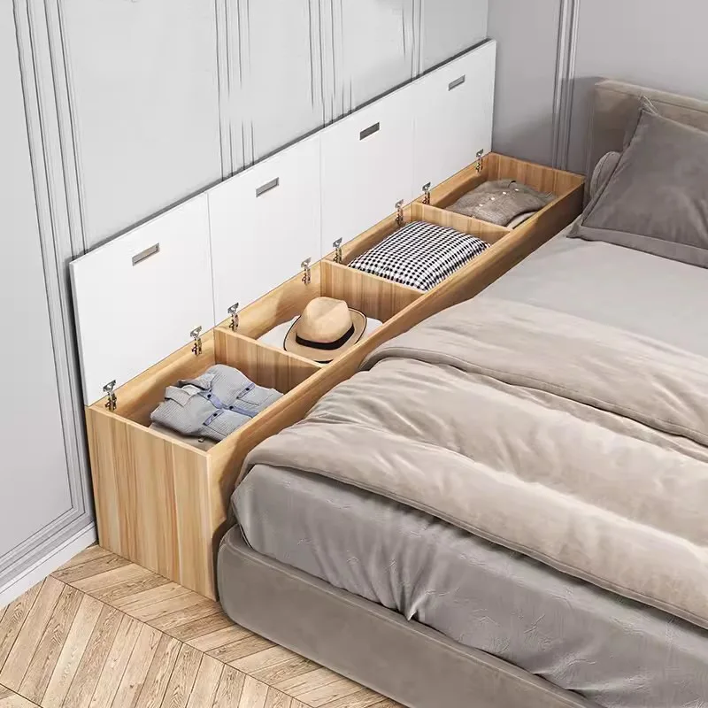 Wall narrow end crevice cabinet long tatami crevice locker storage
