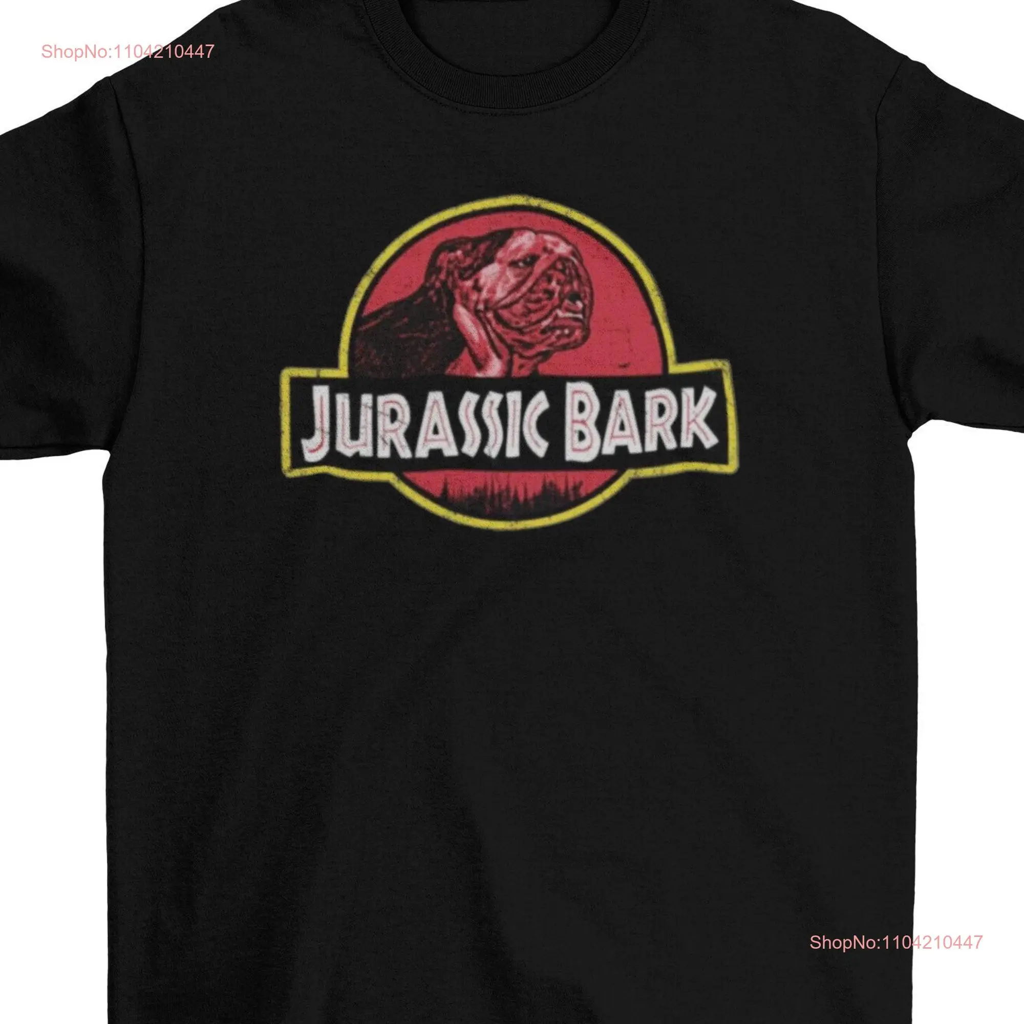 Jurassic Bark Funny Bulldog T Shirt s Dad English French Dog lovers long or short sleeves