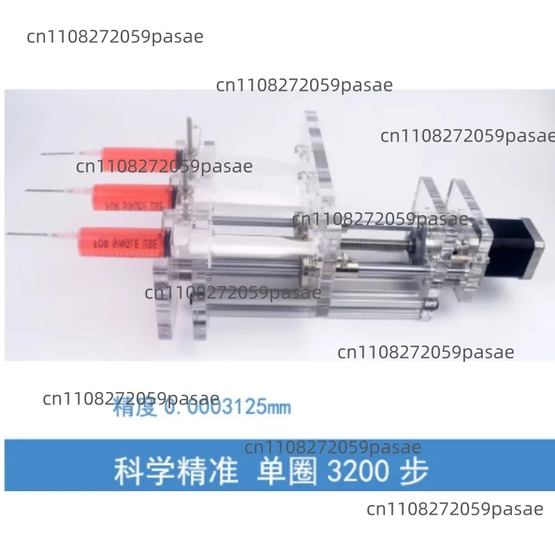 3-Channel High Precision Syringe Pump Infusion Withdrawal Lab Micro Dosing Dispenser Complete Set Flow Rate Adjustable 110-220V