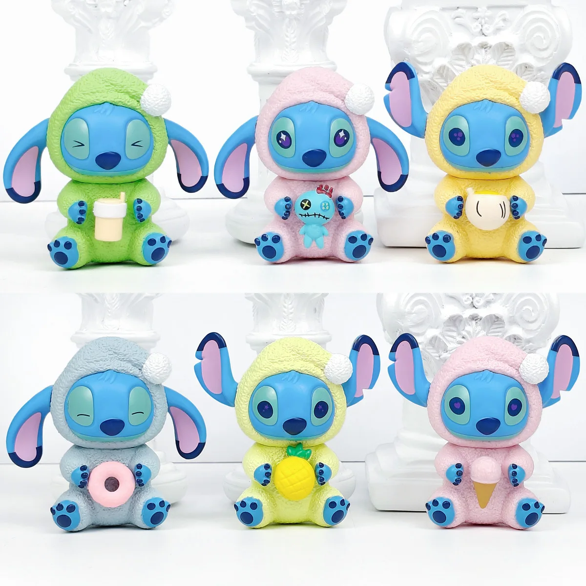 

Disney Stitch Blind Box Eat Some Thing Before Sleep Series Vinyl Blind Bag Pendant Cute Doll Mystery Box Toy Adult Kids Gift