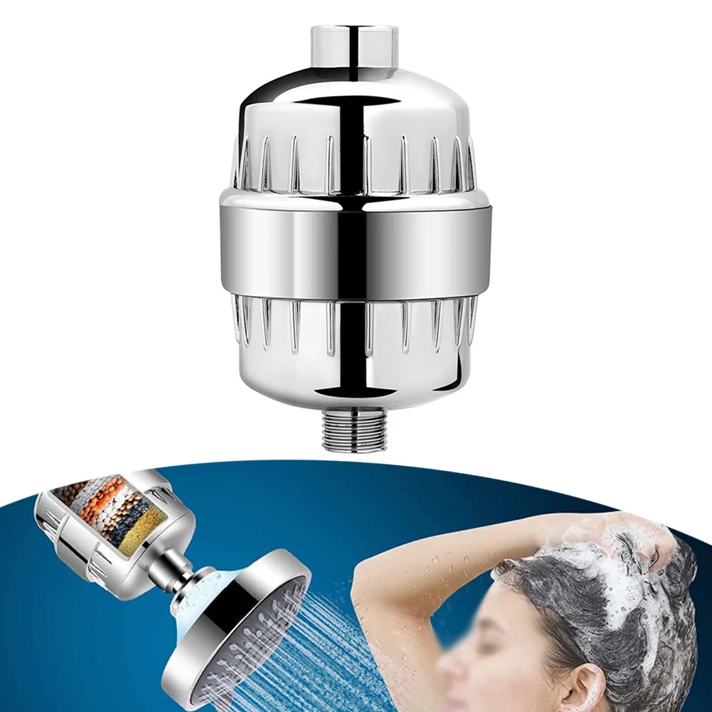 

Advanced 20 Stage Shower Filter Removes Chlorine and Flour Enhances Water Quality Suitable for All Shower Types