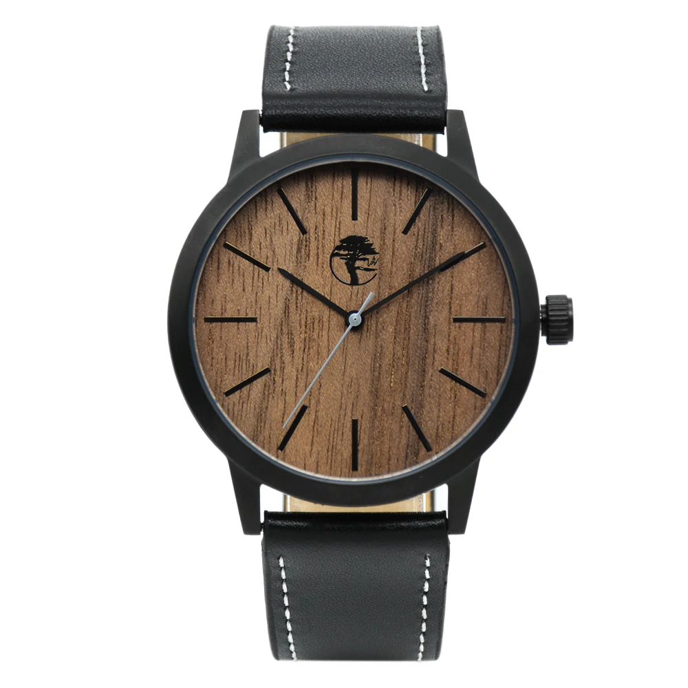 Bamboo Wood Movement with Basic Chronograph and Calendar Functions, Business Style, Suitable for Christmas Gifts