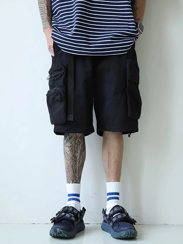 

Большой размер 300, японская рабочая одежда с несколькими карманами и тяжелыми каратами, мужская летняя свободная повседневная универсальная цветная одежда...