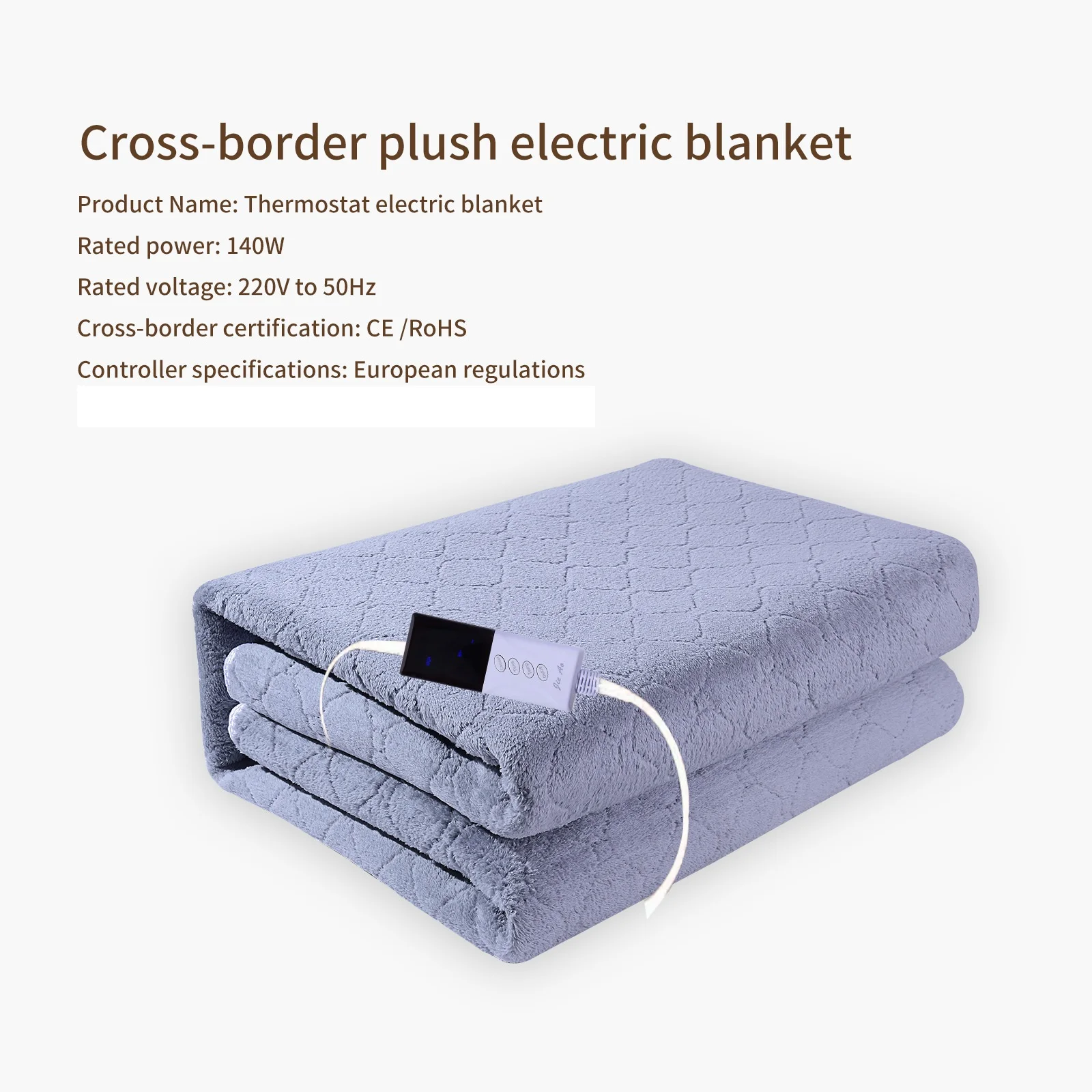 Electric Blanket 220V Heating Flannel Bed Pad Winter Body Warmer Mattress Thermostat Heated Pad Home Thicker Double Bed Soft Mat