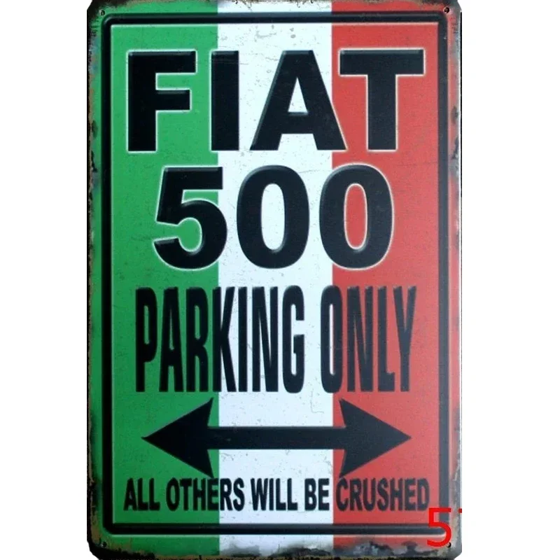 20x30cm Parking Only GAG Sarcasm Humour Metal Tin Sign Garage Wall Deco Display